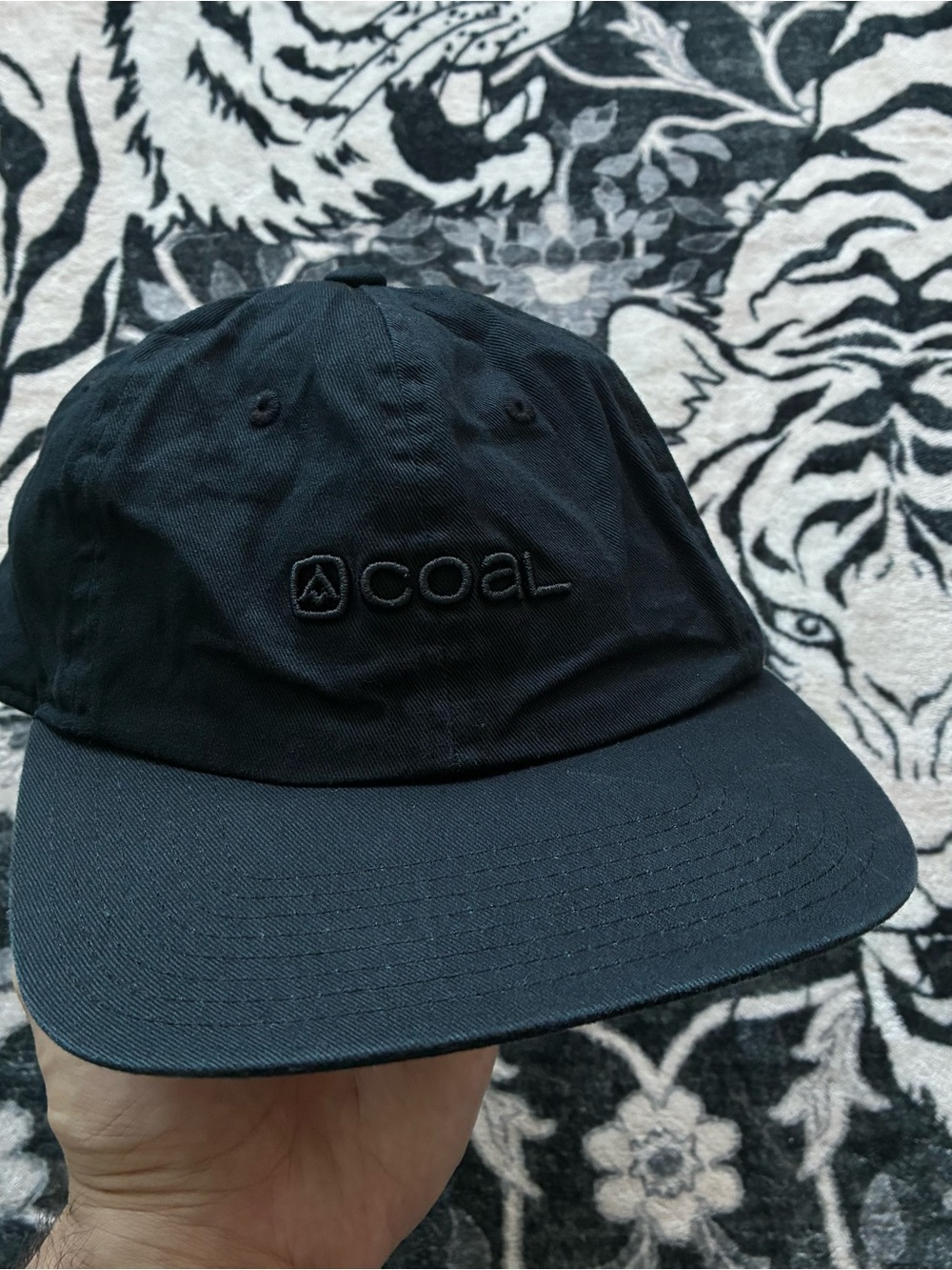 021 - COAL HEADWEAR BLACK EMBROIDERED SNAPBACK CAP HAT